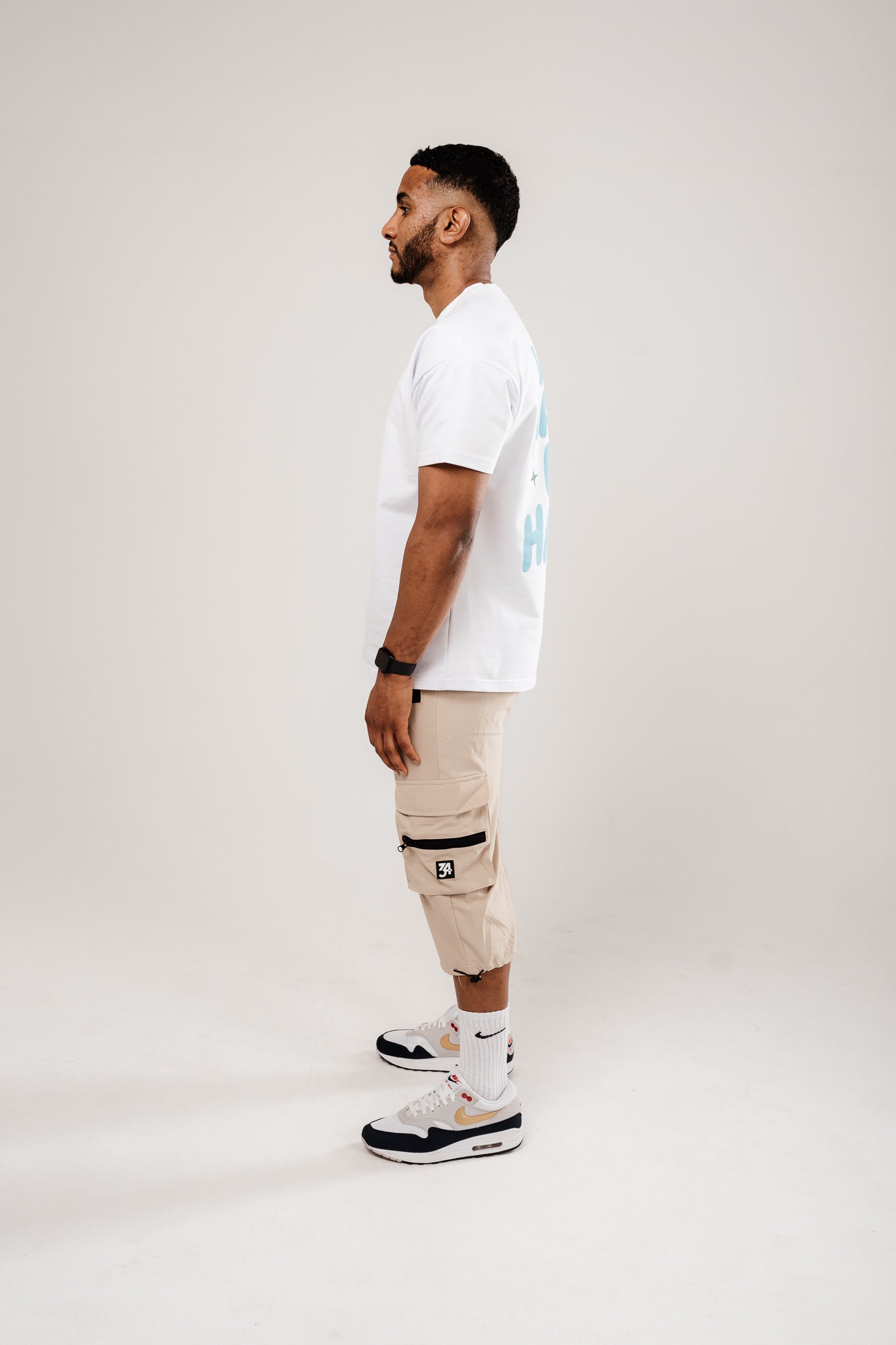 34ERS® Elites - Hellgraue Cargo-Dreiviertelhose