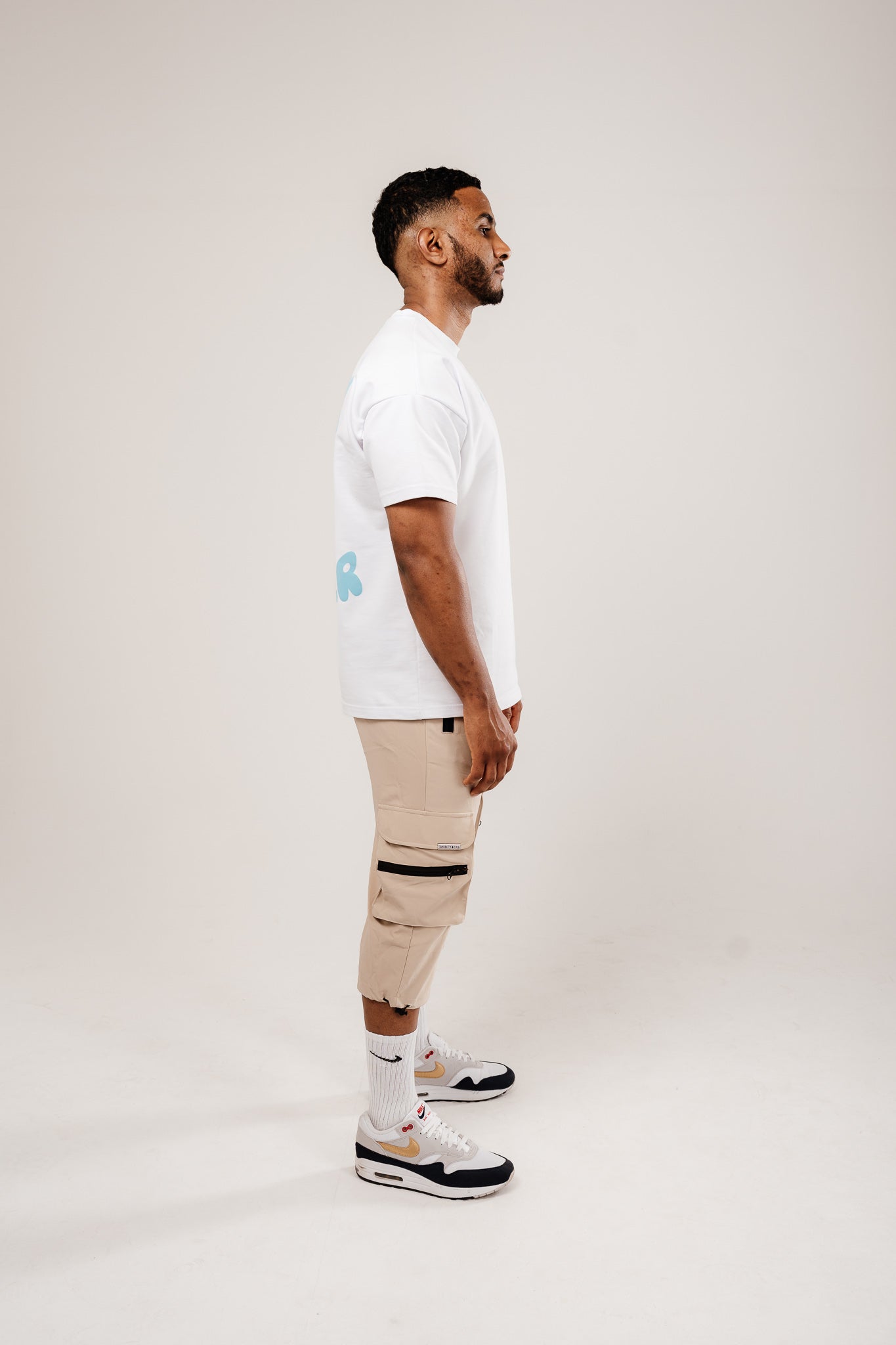 34ERS® Elites - Hellgraue Cargo-Dreiviertelhose