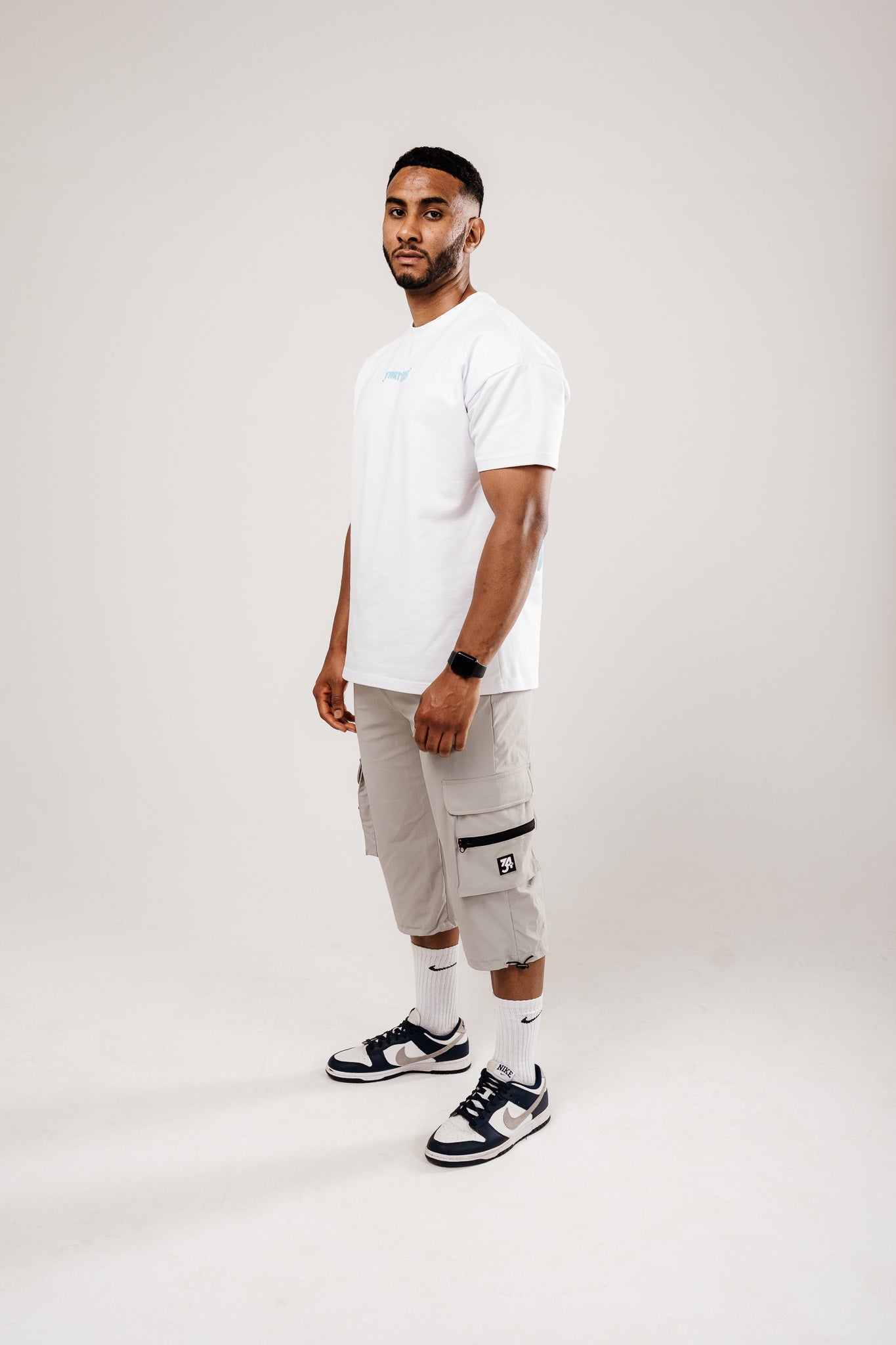 34ERS® Luxe Cargos – Light Grey Edition