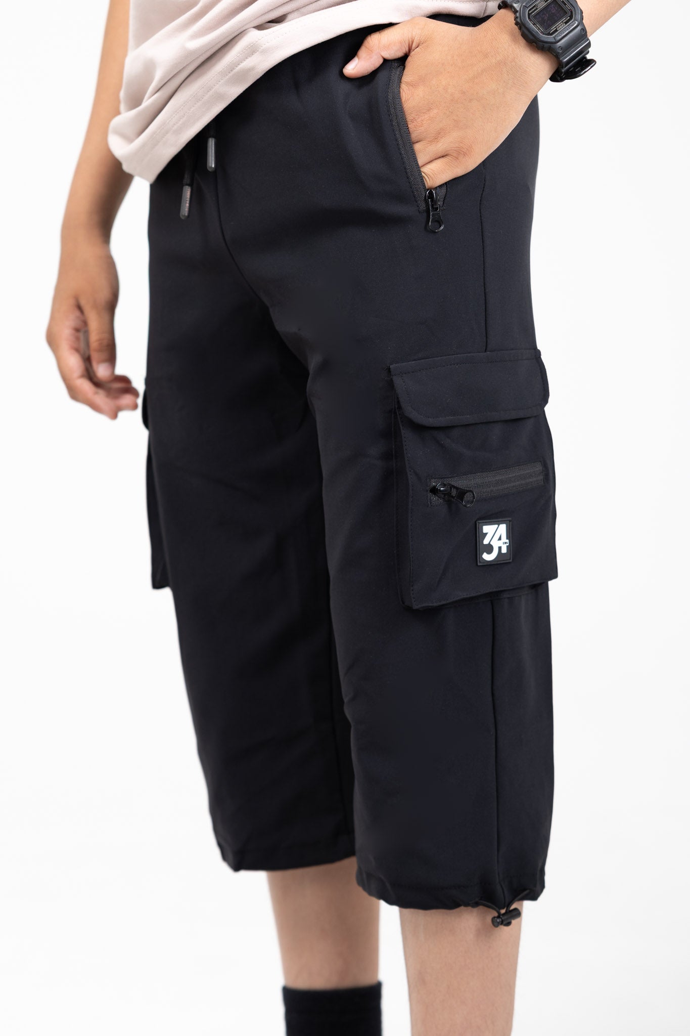 Kids 34ERS® Luxe Cargos – Black Edition