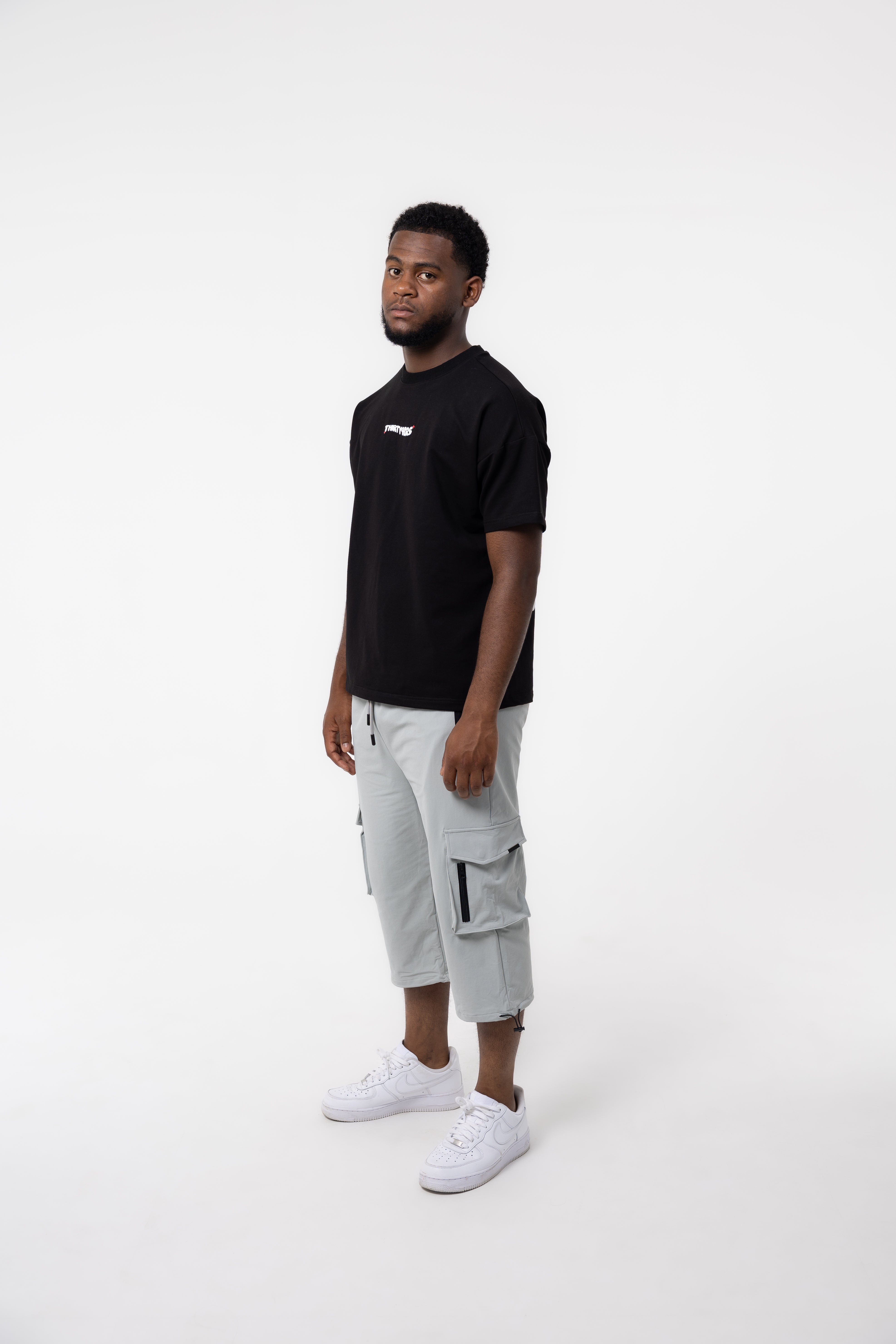 34ERS® Elites - Hellgraue Cargo-Dreiviertelhose