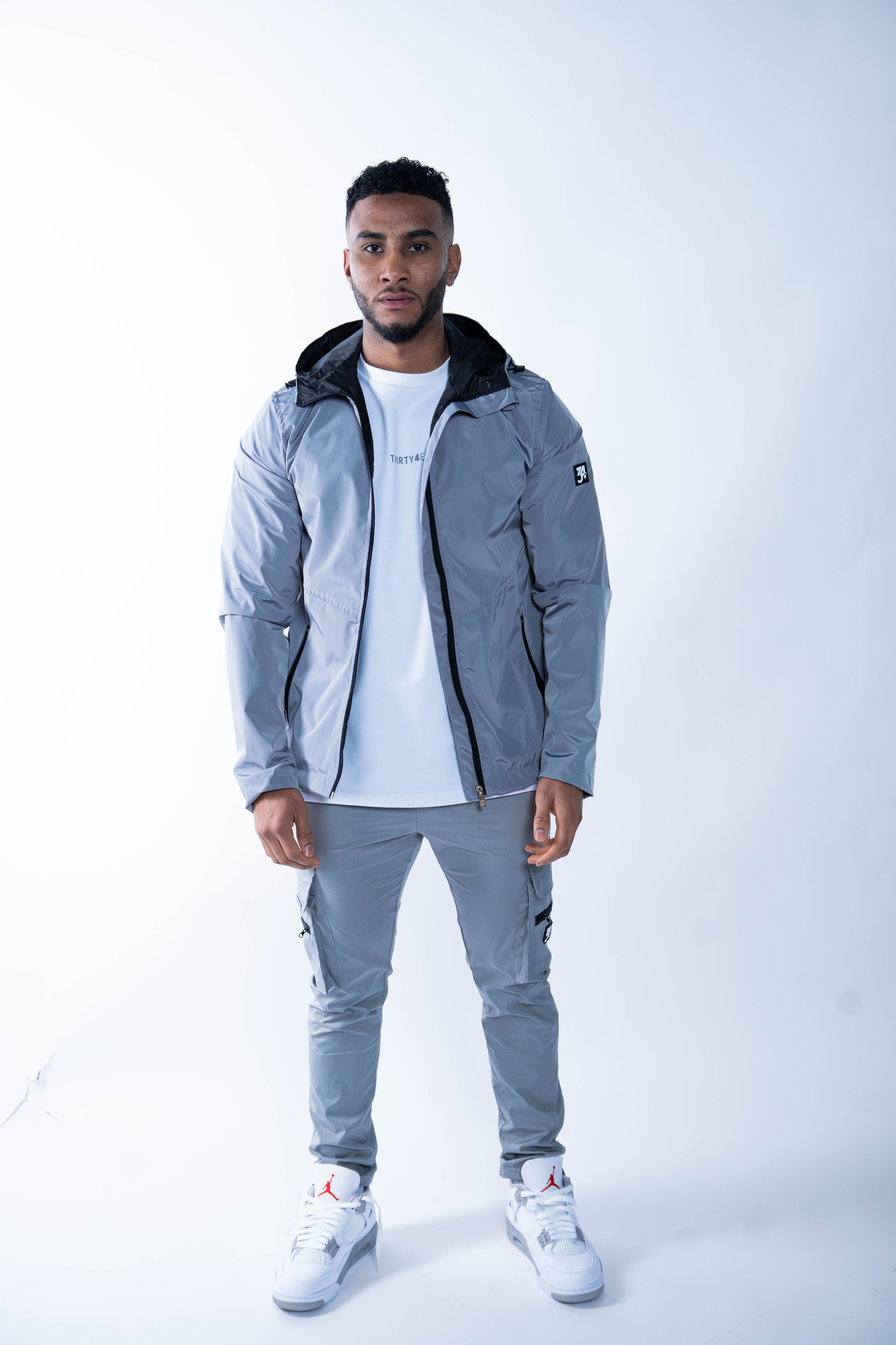 Stealth Windbreaker Jacket - Ice Grey