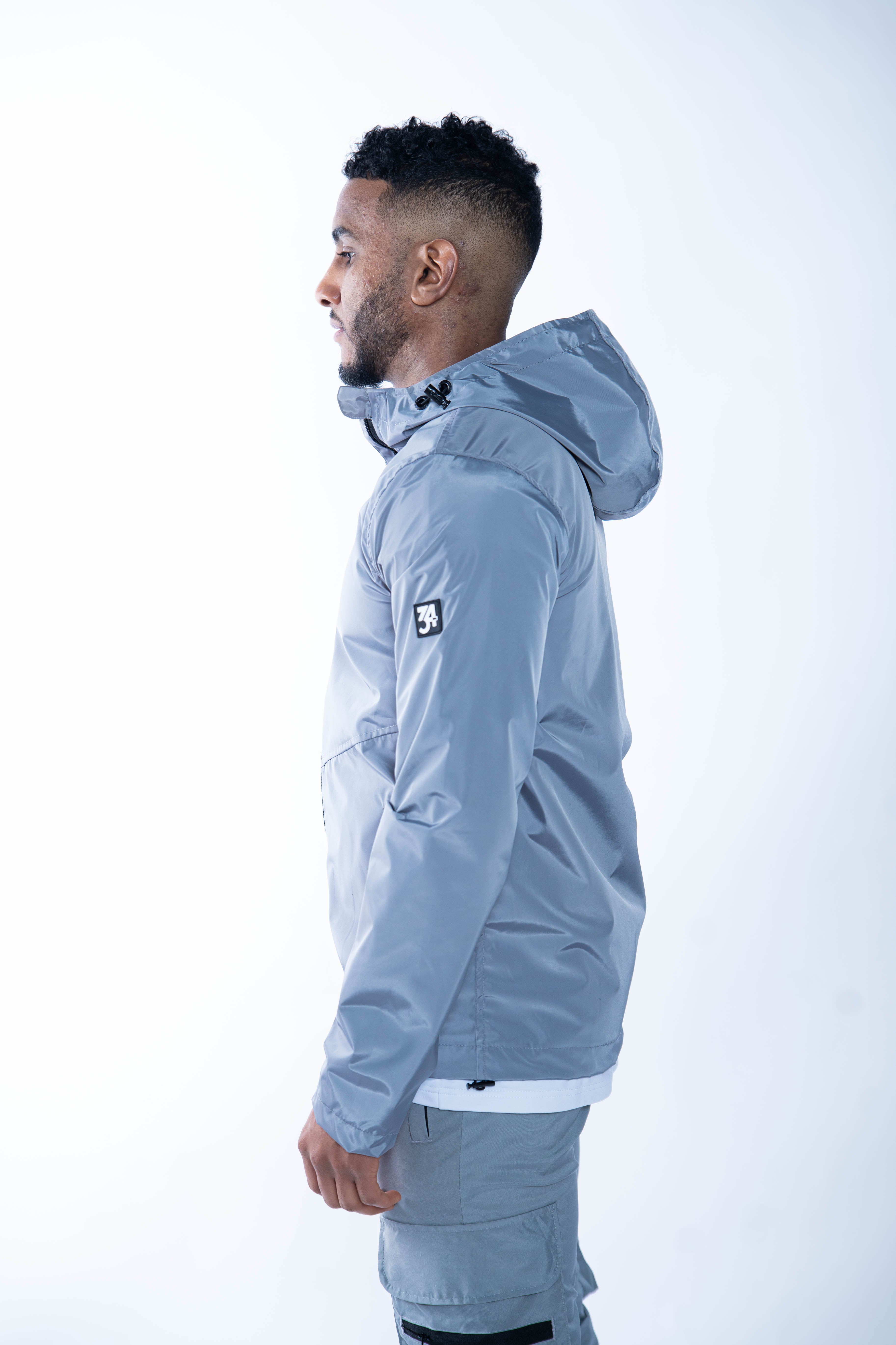 Stealth Windbreaker Jacket - Ice Grey