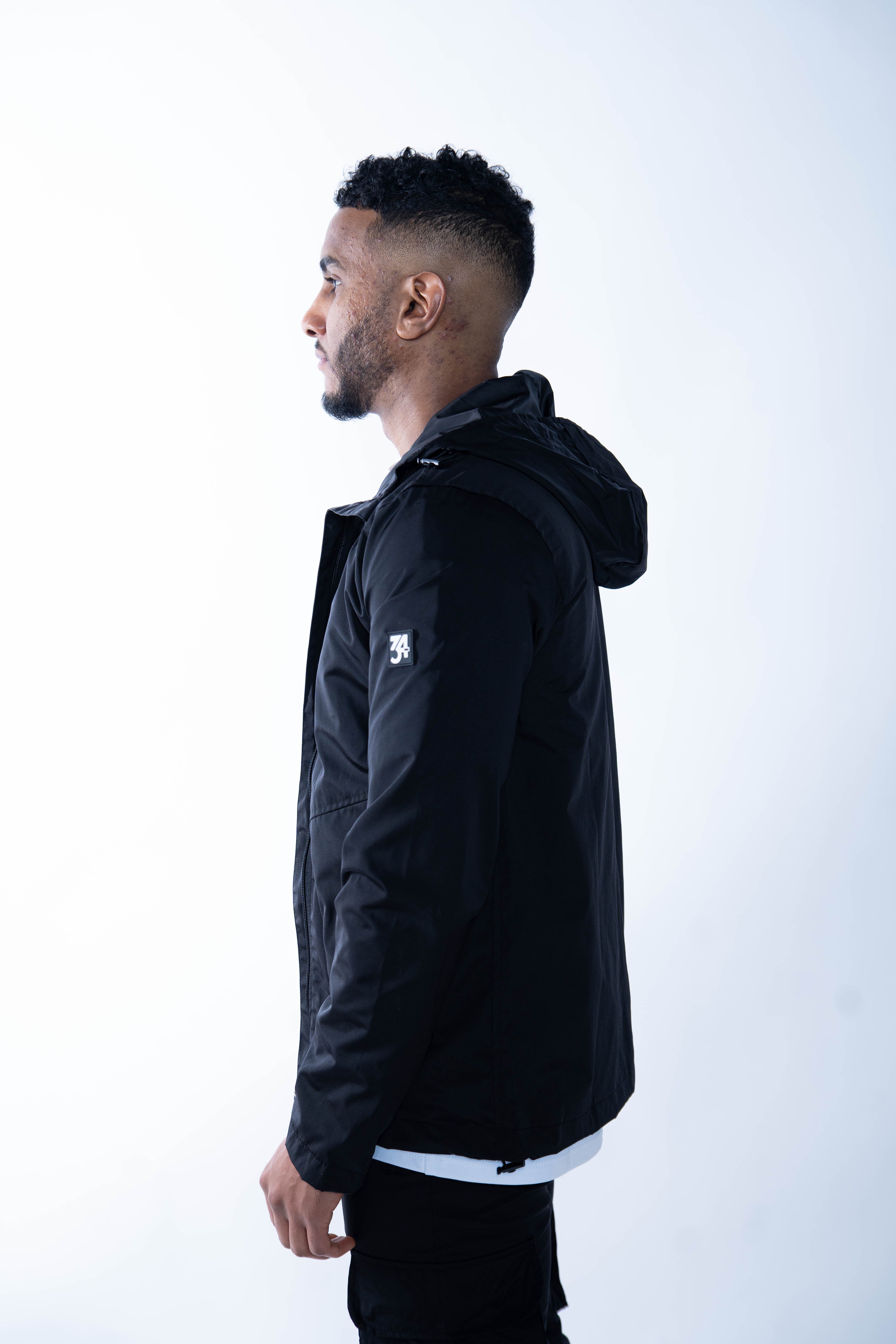 Stealth Windbreaker Jacket - Black