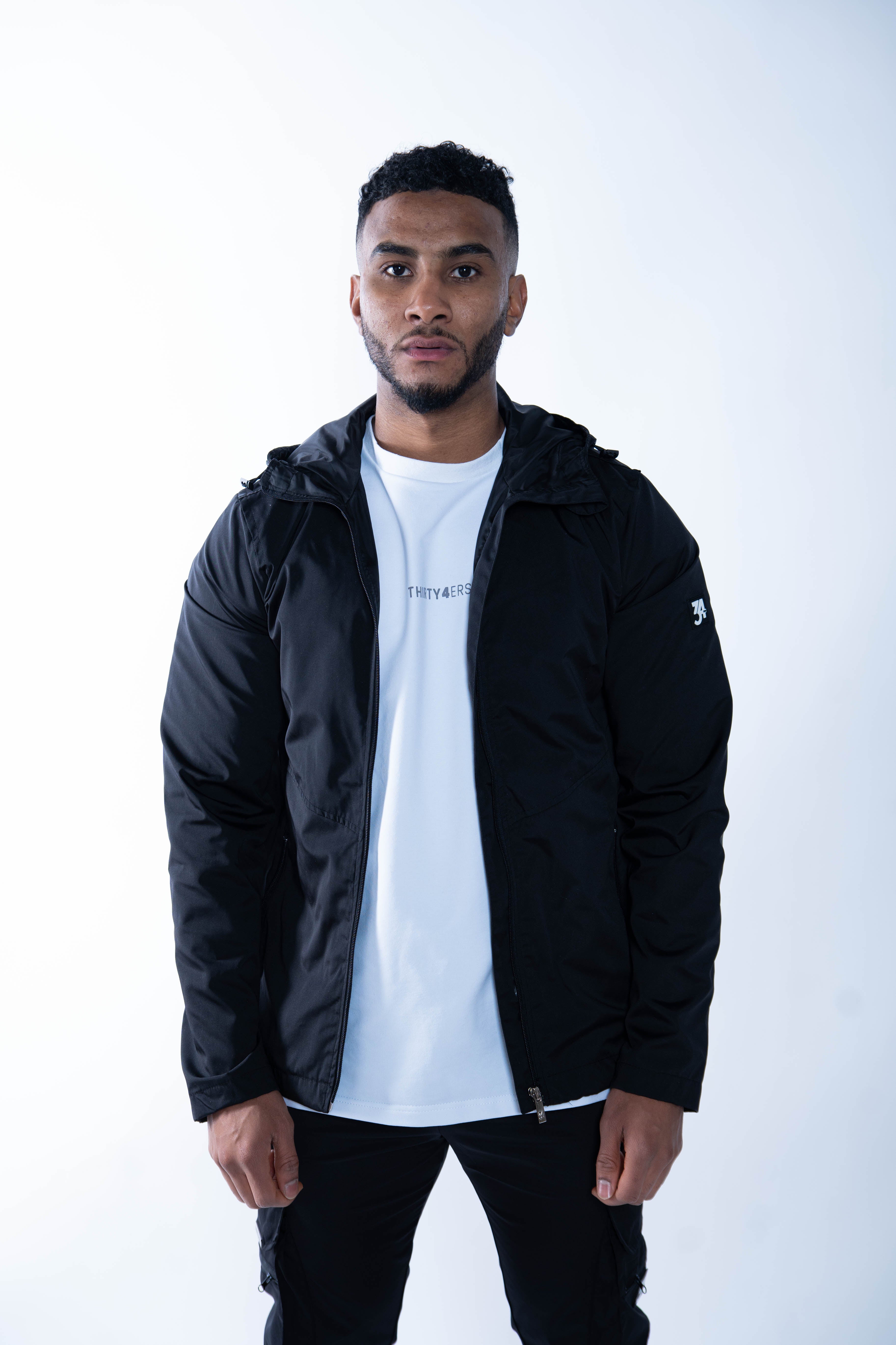 Stealth Windbreaker Jacket - Black