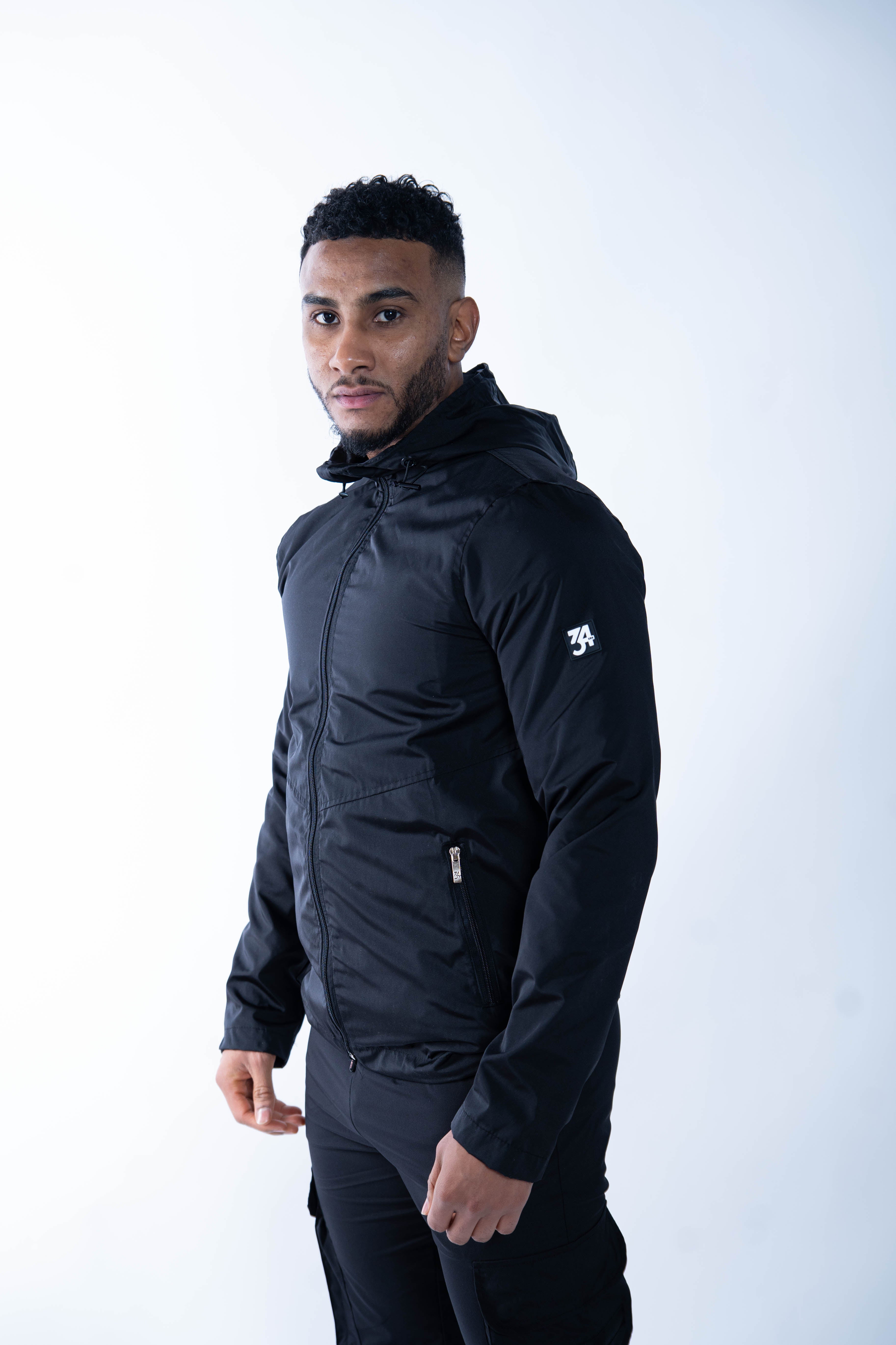 Stealth Windbreaker Jacket - Black