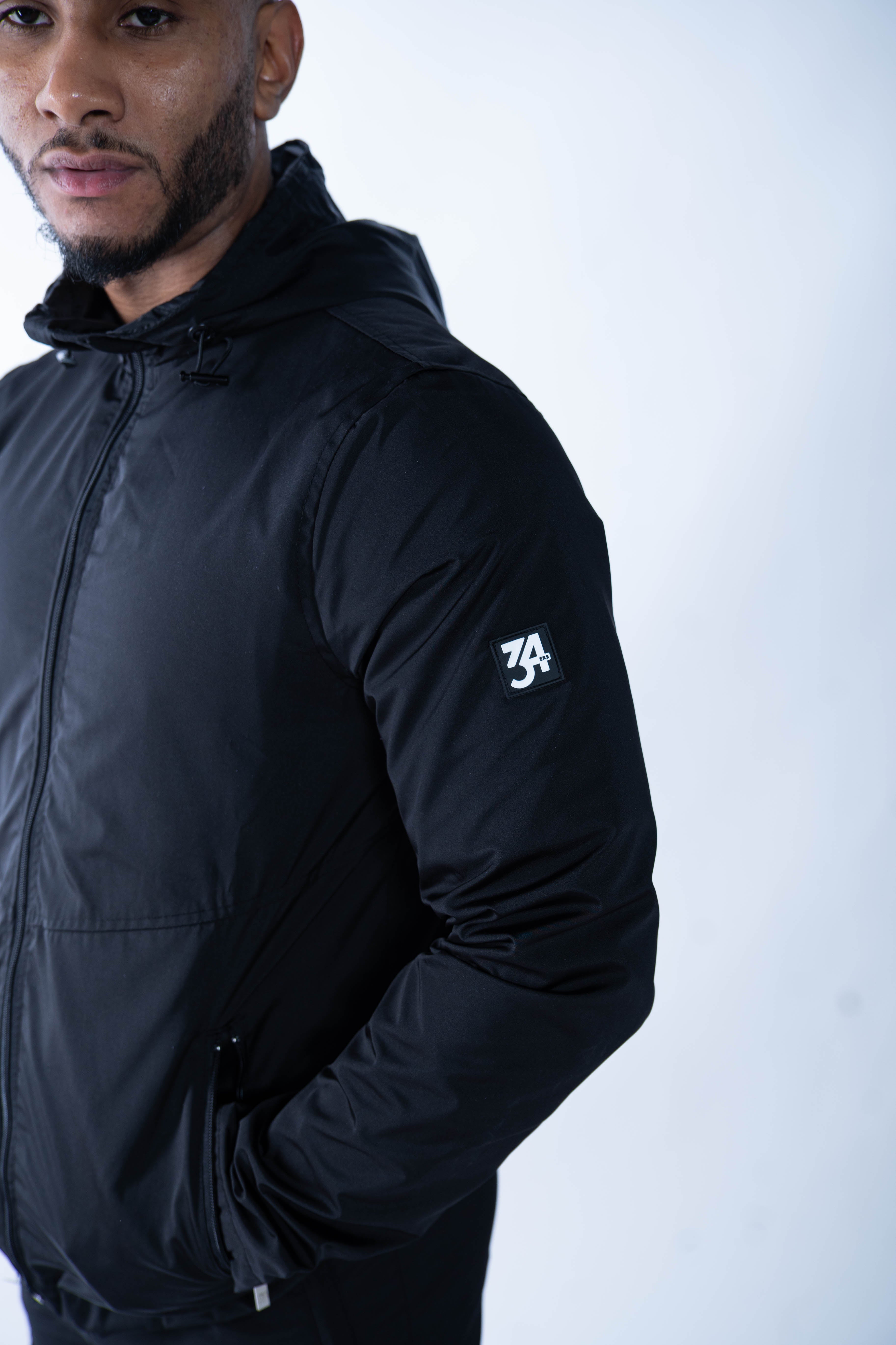 Stealth Windbreaker Jacket - Black
