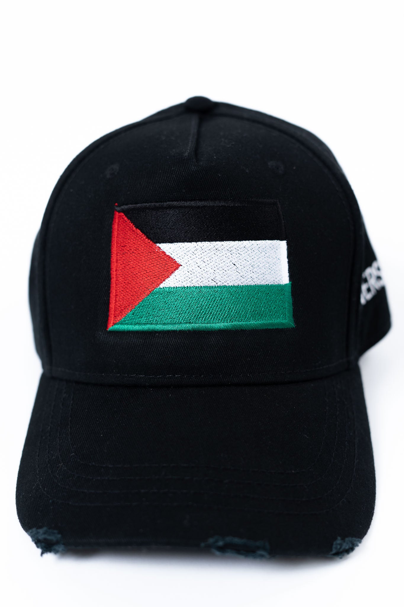 We Stand with Palestine – Zwarte Full Fabric Cap