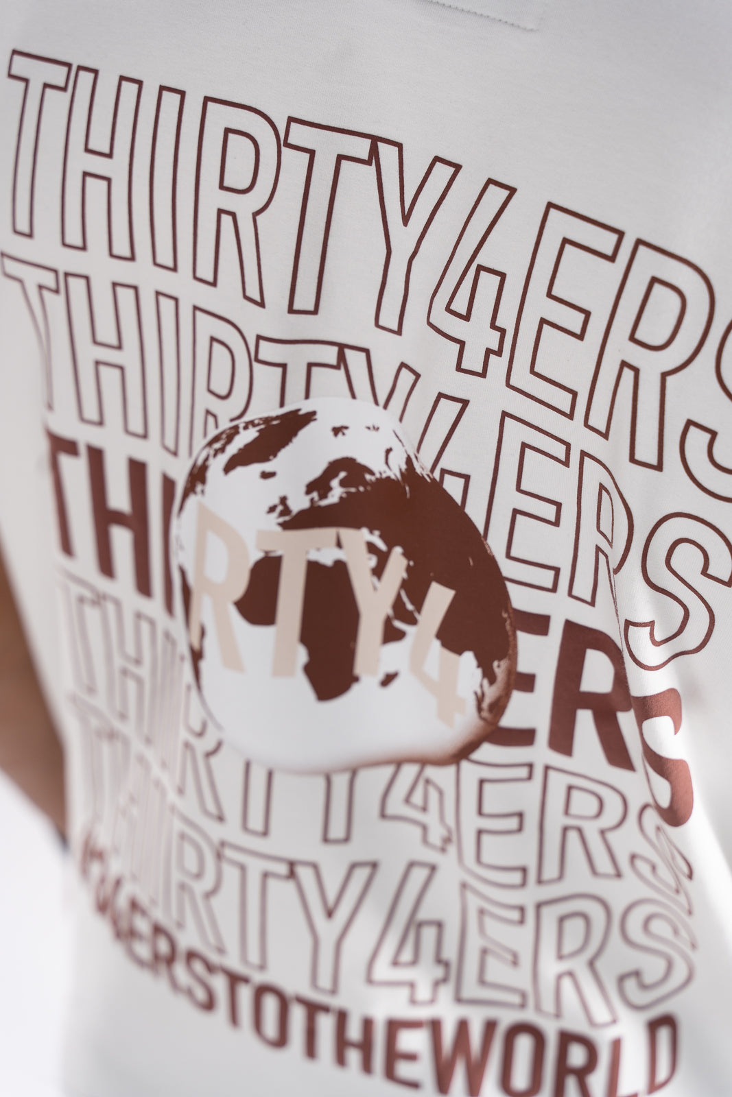 Camiseta Oversized 34ERS® World – BLANCO ROTO