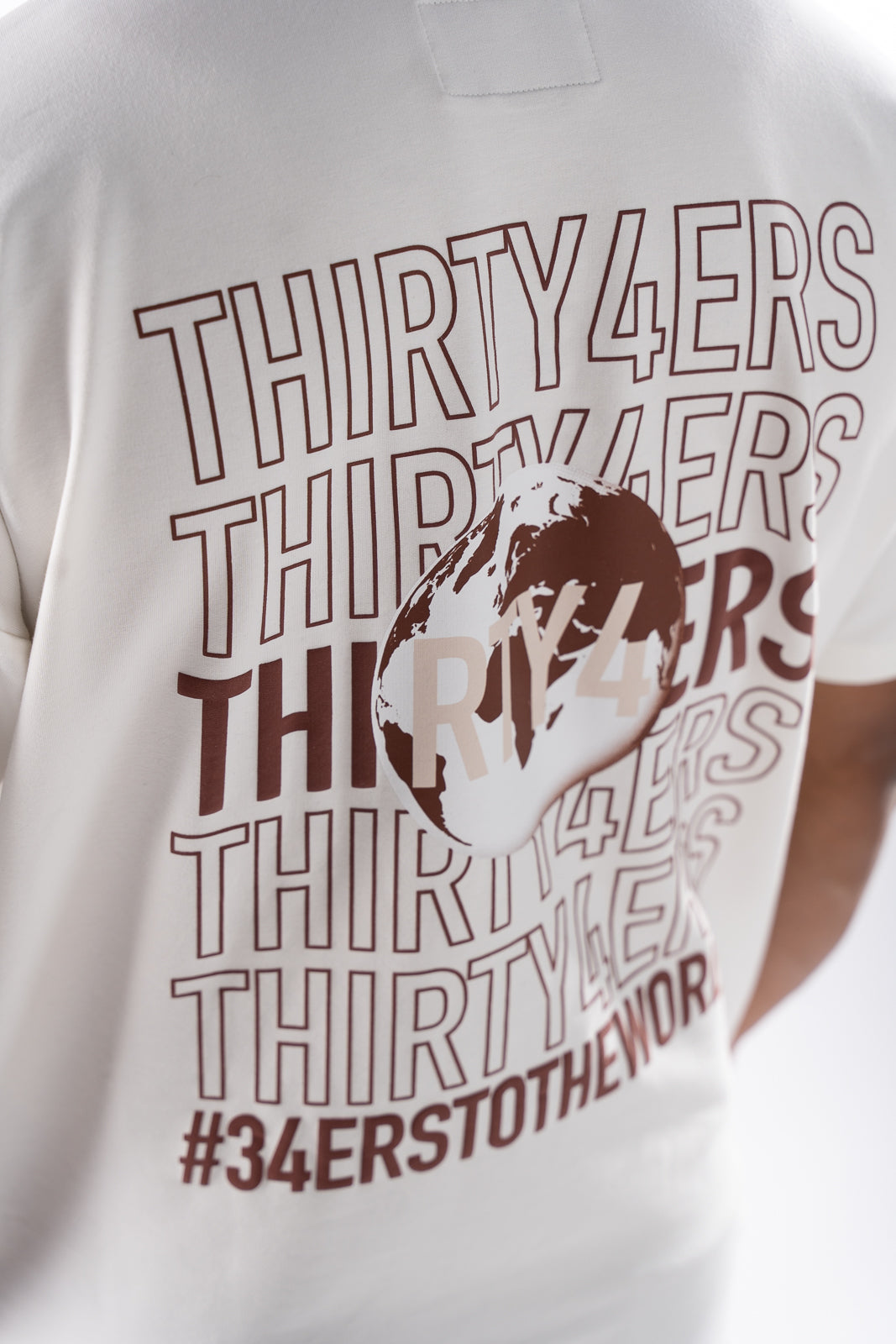 Camiseta Oversized 34ERS® World – BLANCO ROTO