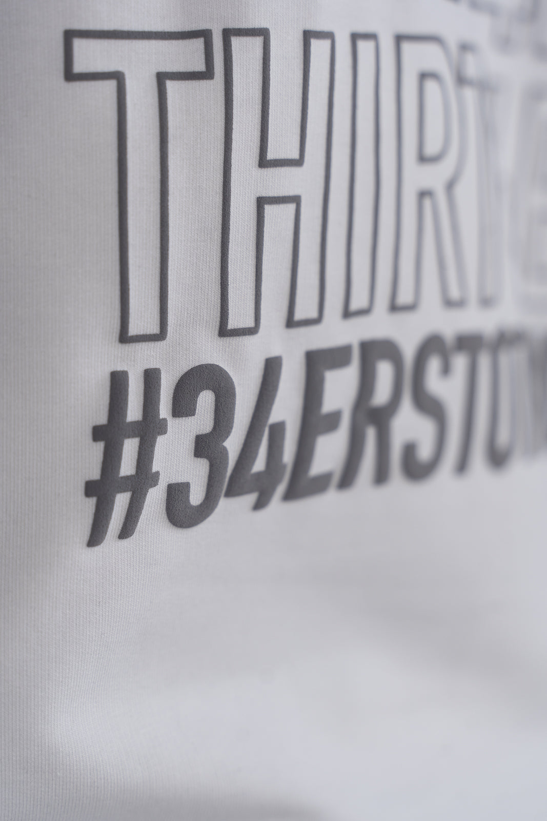 34ERS® Oversized World T-shirt – Wit