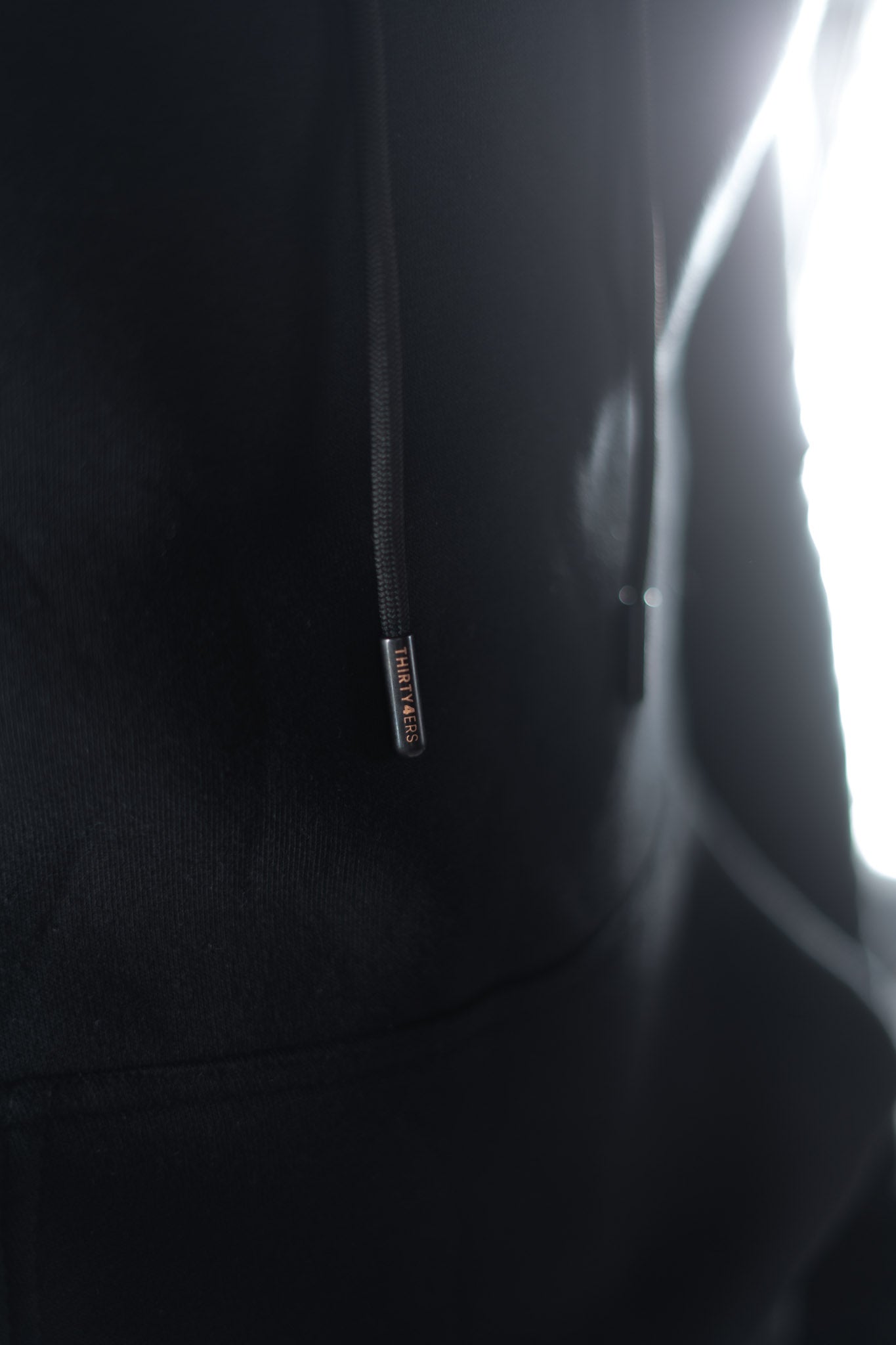 34ERS® White Taped Hoodie - BLACK