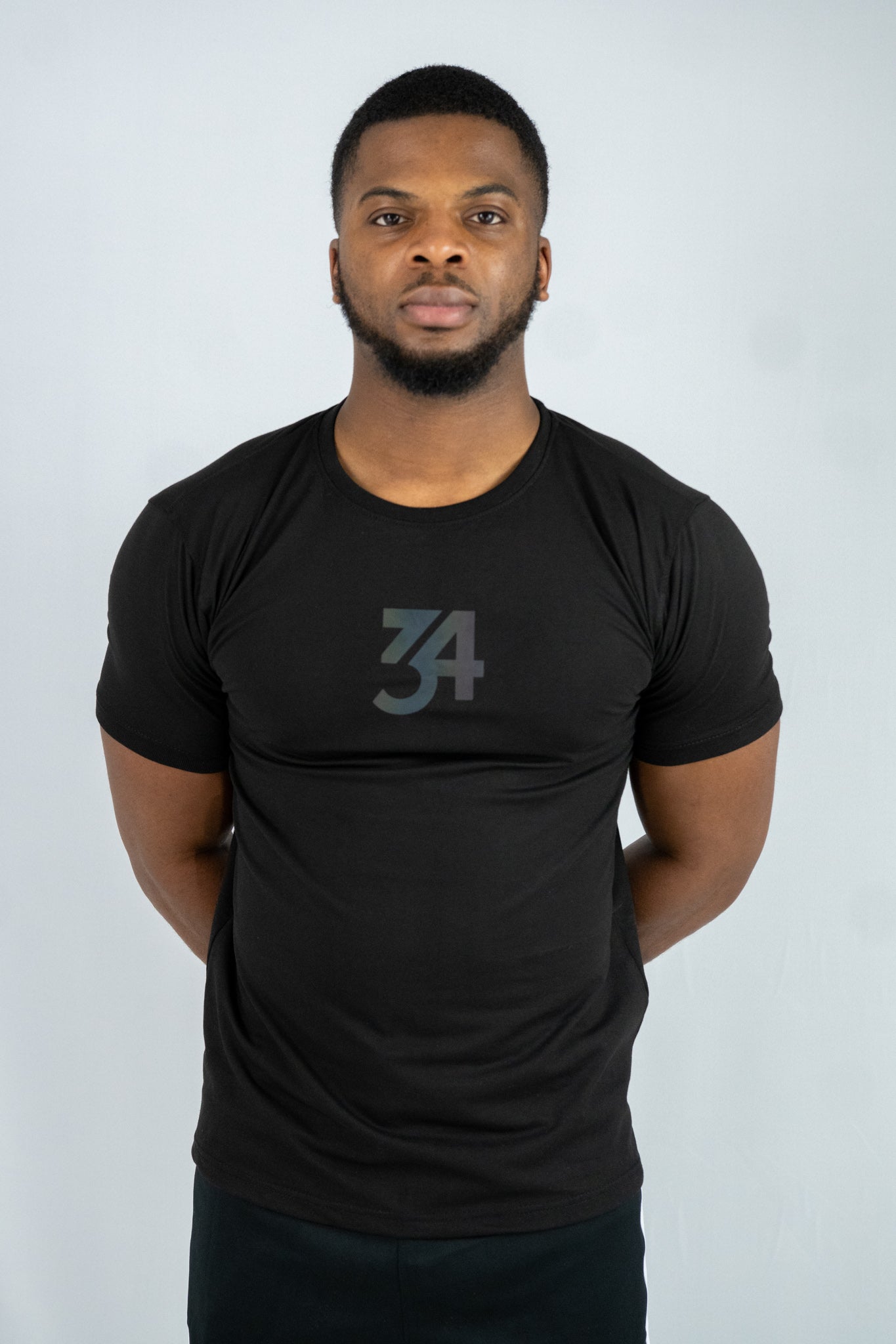 34ERS® RNBW Reflective Muscle Fit Tee (Original) Black