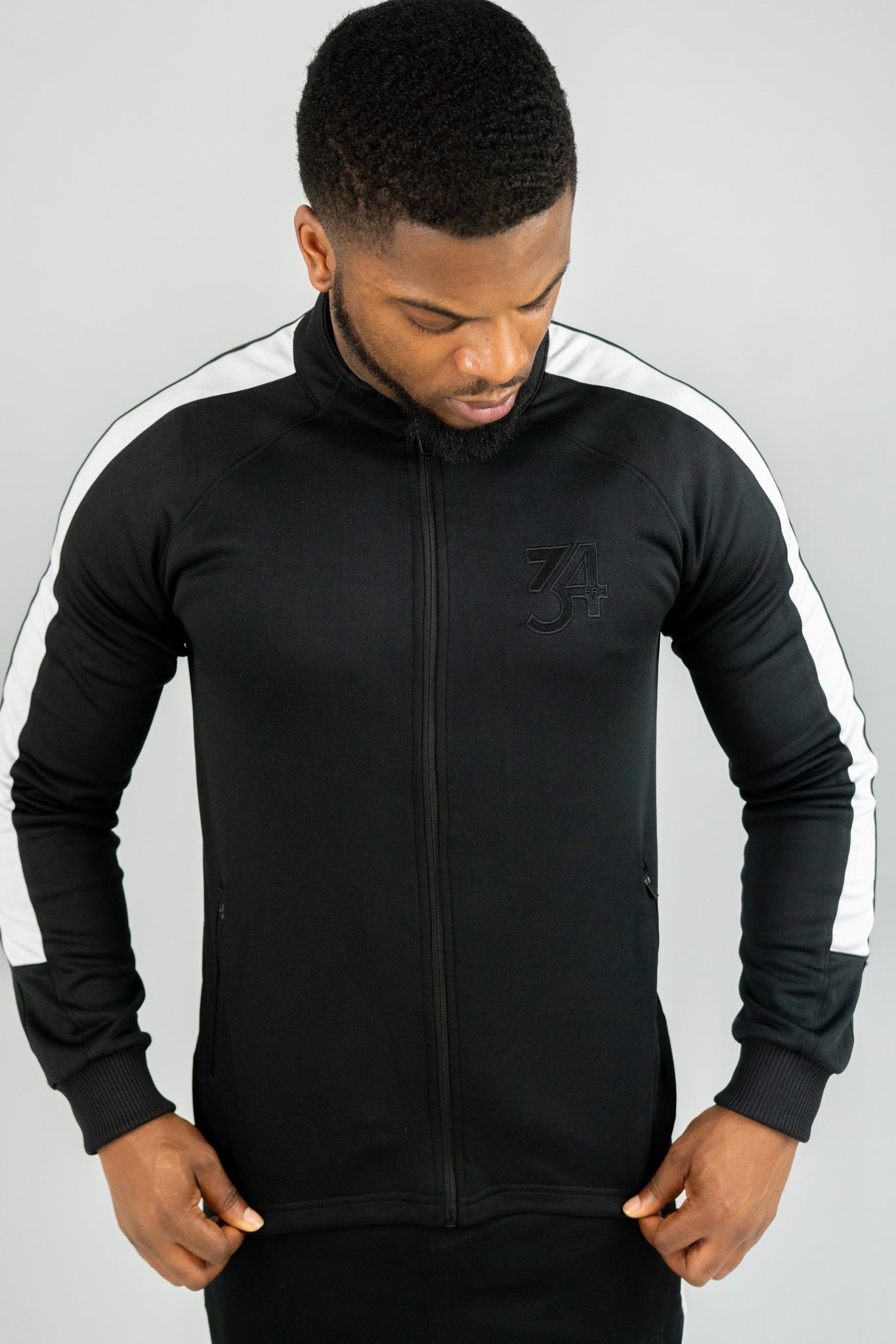 34ERS® Black Poly Suit White Panels - Jacket