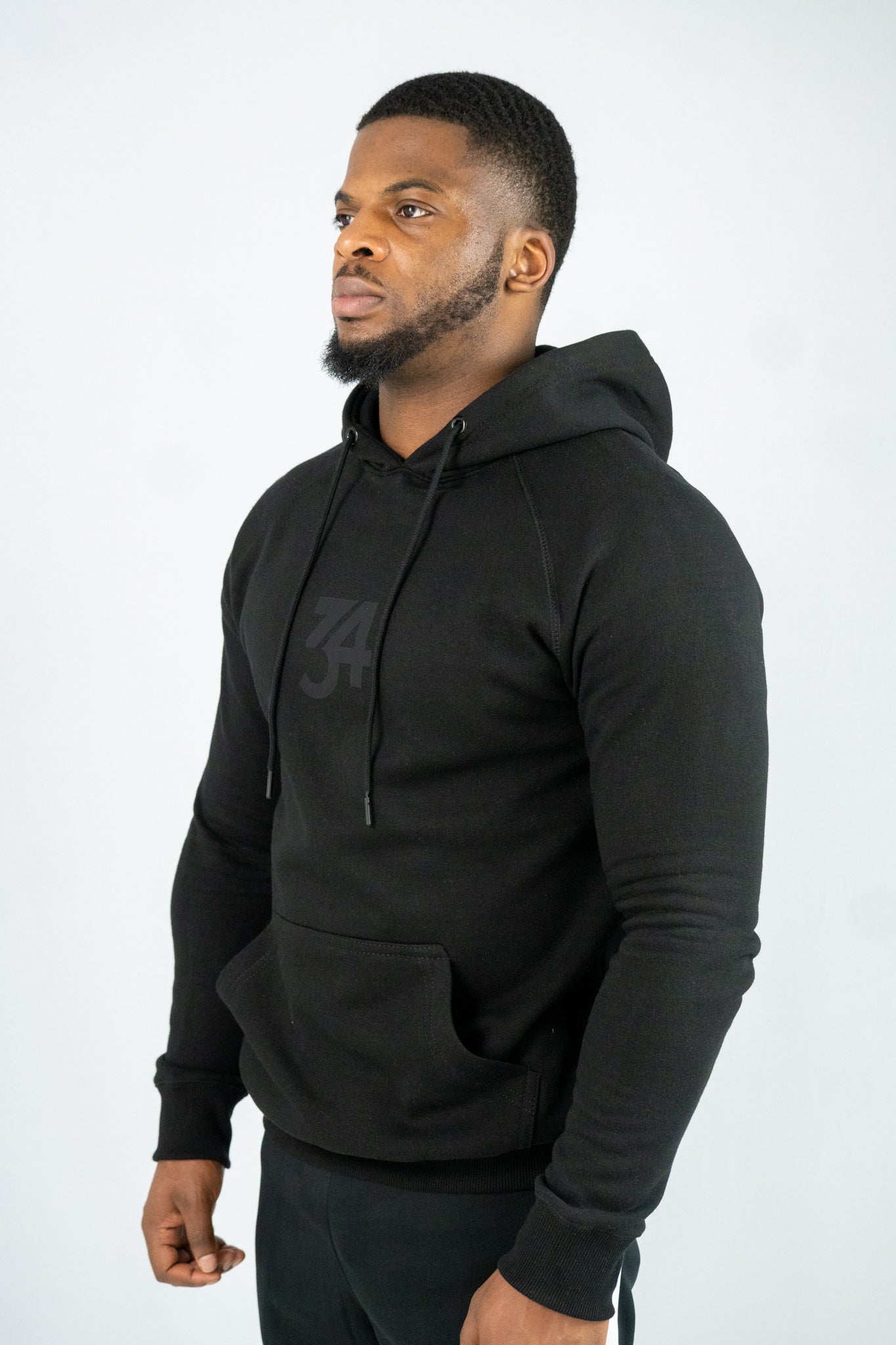 34ERS® Original BLK Muscle Fit Hoodie
