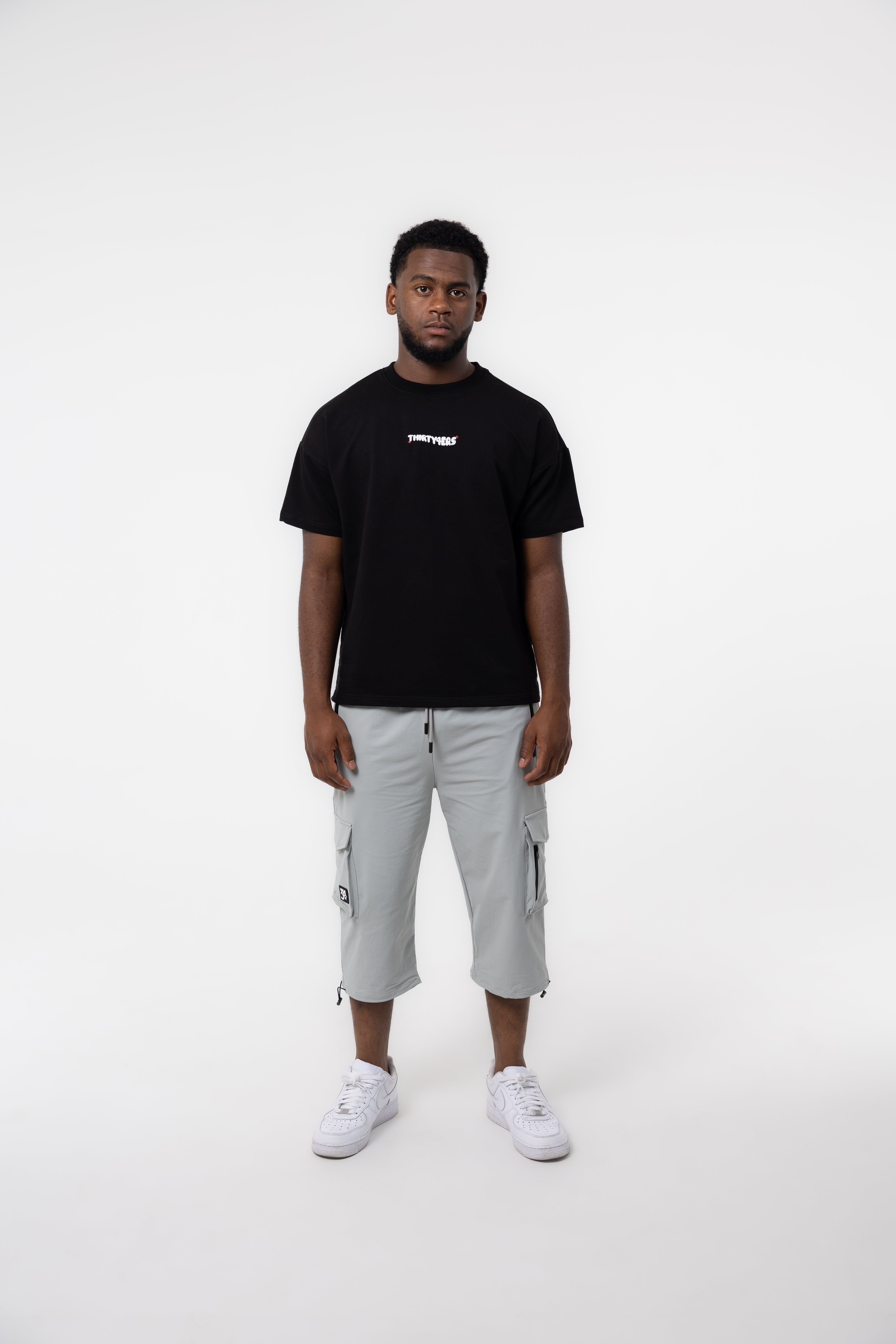 34ERS® Elites - Hellgraue Cargo-Dreiviertelhose