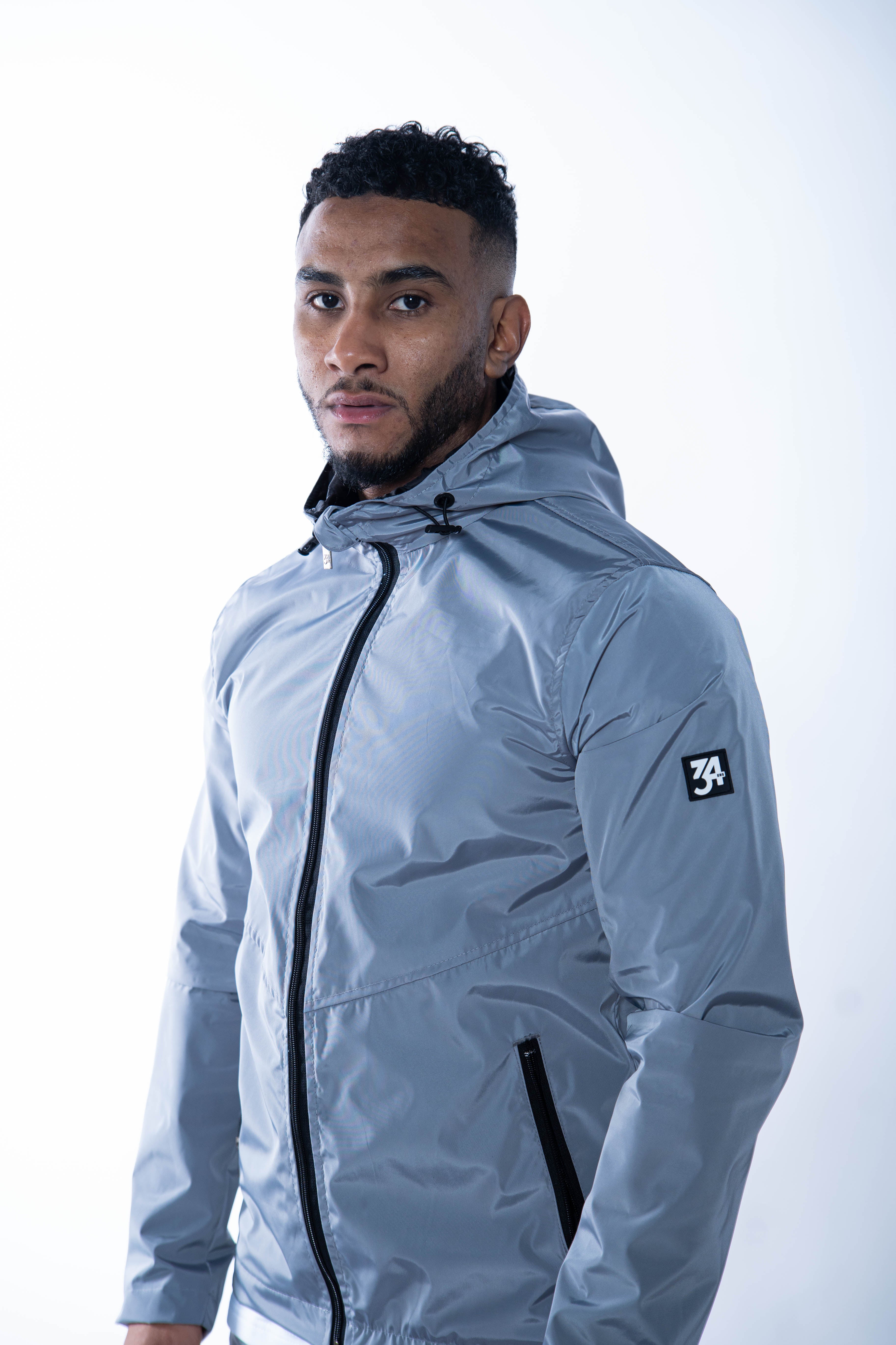 Stealth Windbreaker Jacket - Ice Grey