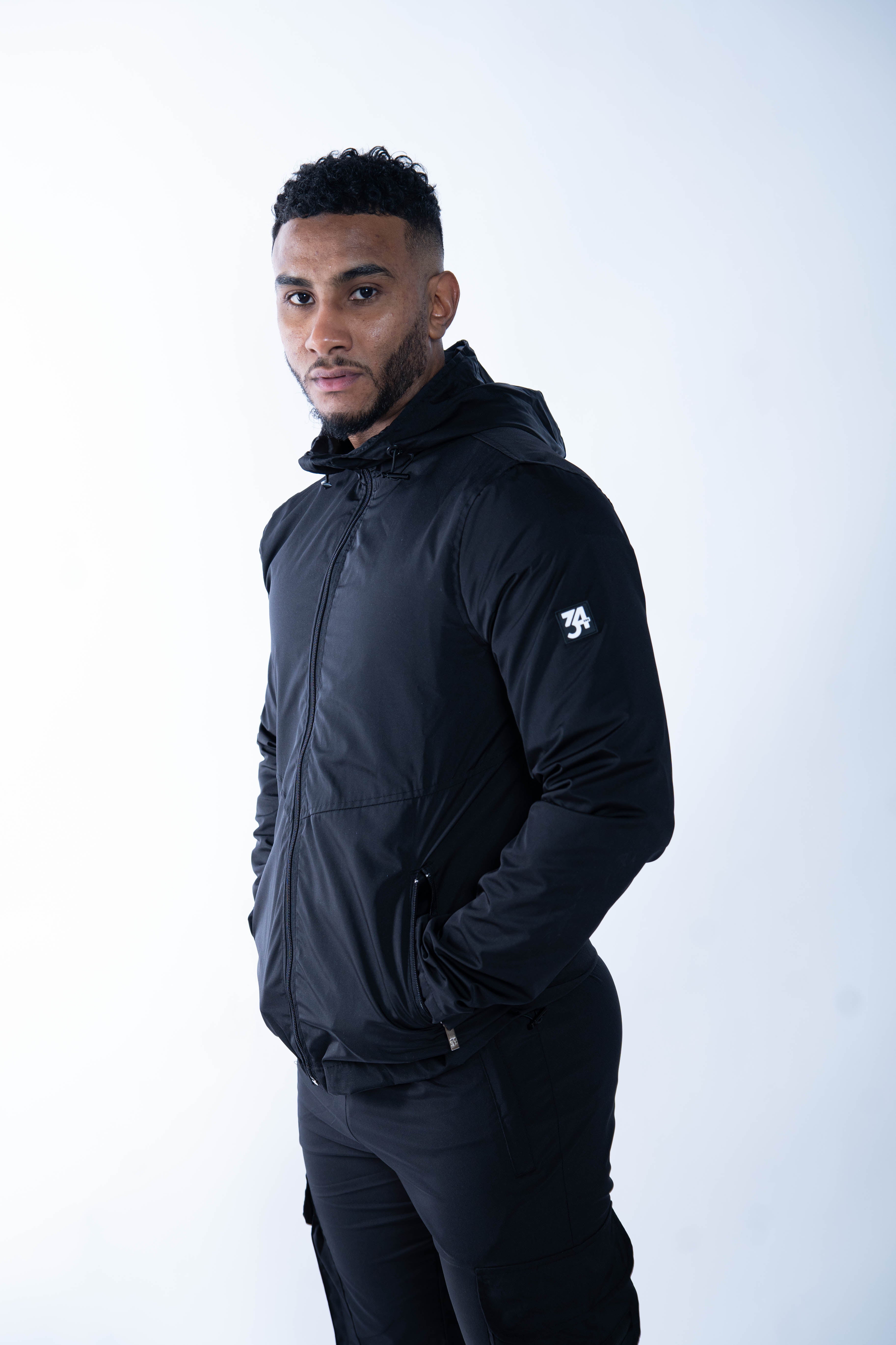 Stealth Windbreaker Jacket - Black