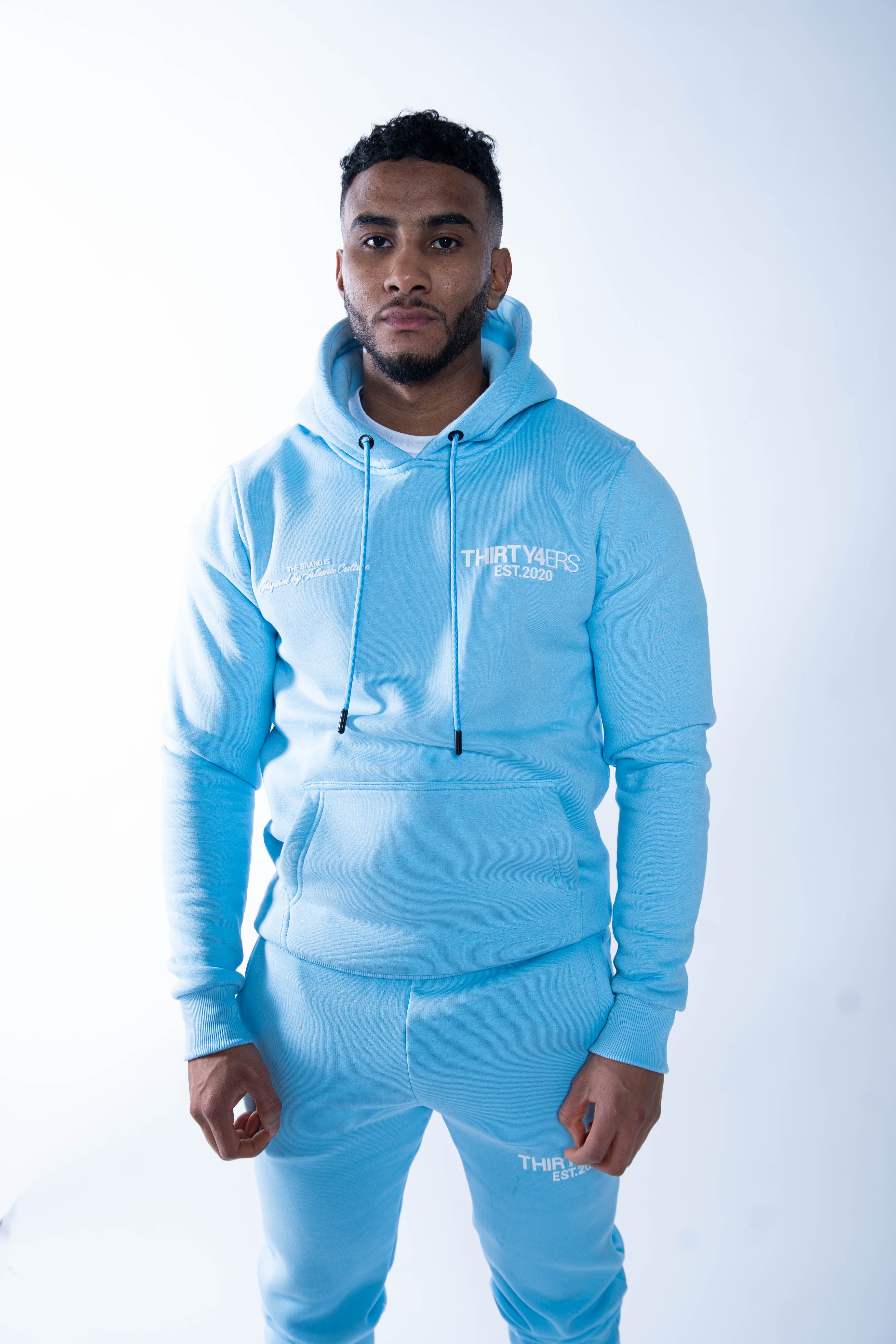Sweats à capuche de luxe 34ERS® - Bleu poudre