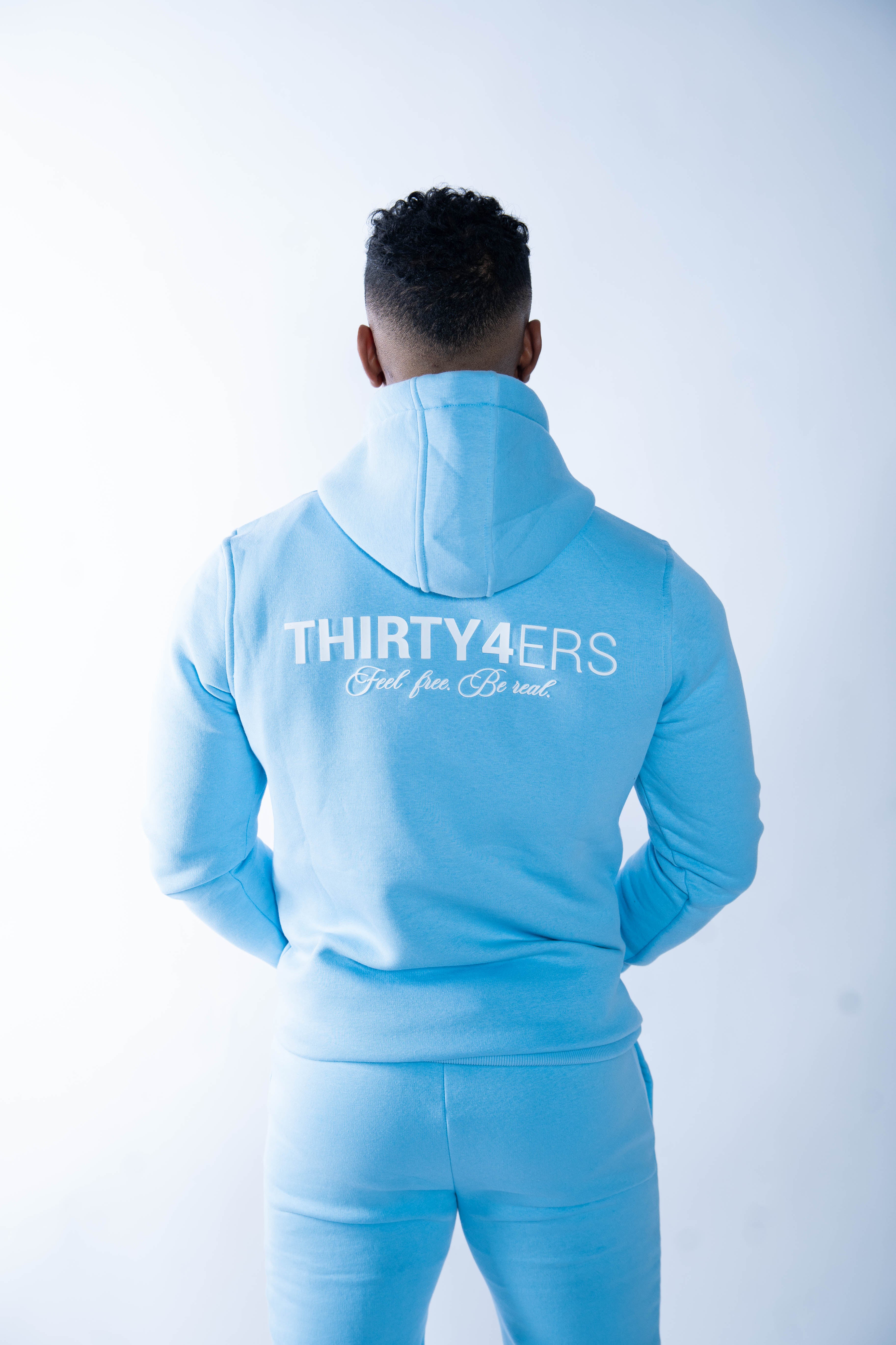Sweats à capuche de luxe 34ERS® - Bleu poudre