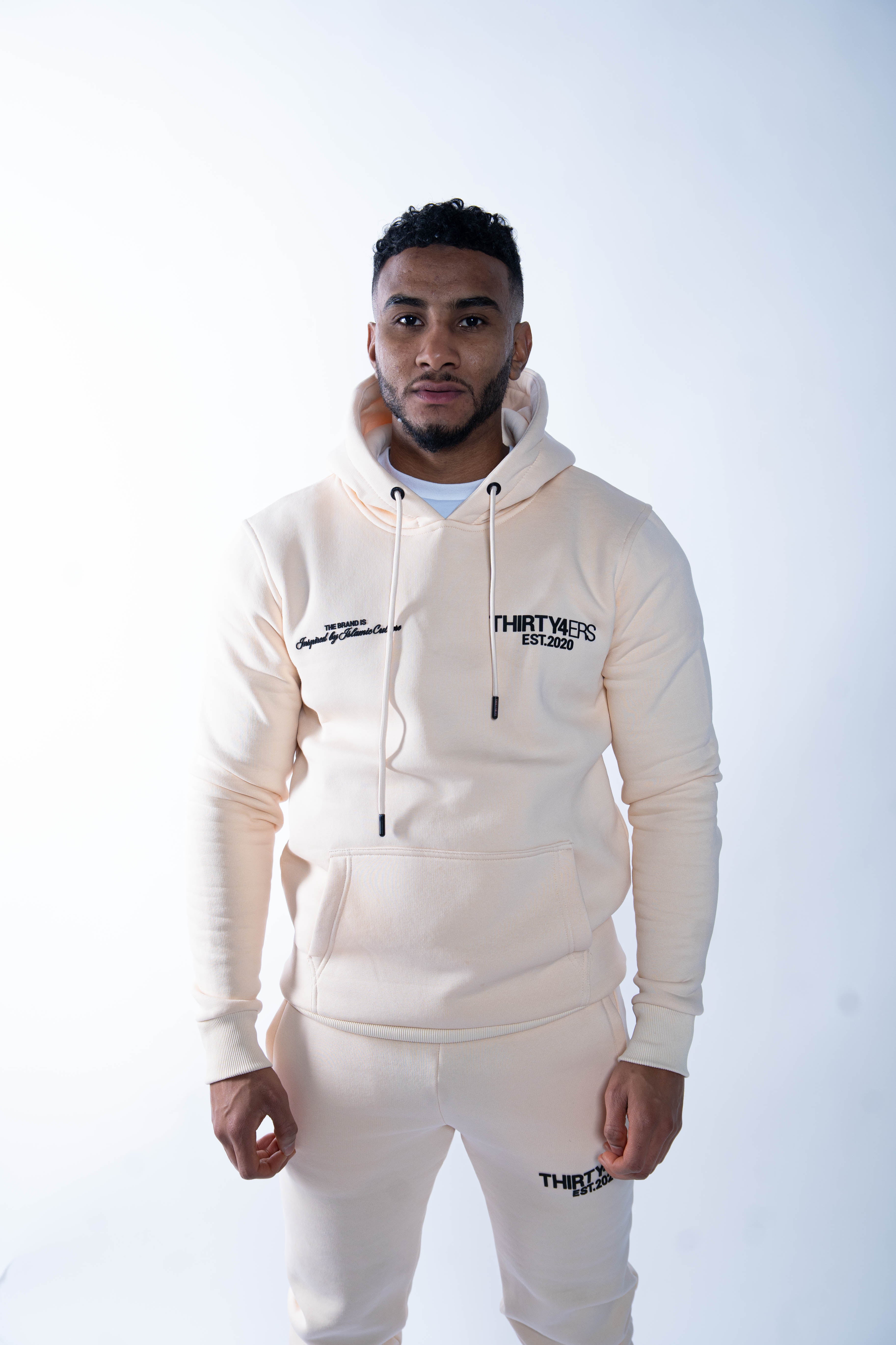 Sweats à capuche de luxe 34ERS® - Crème