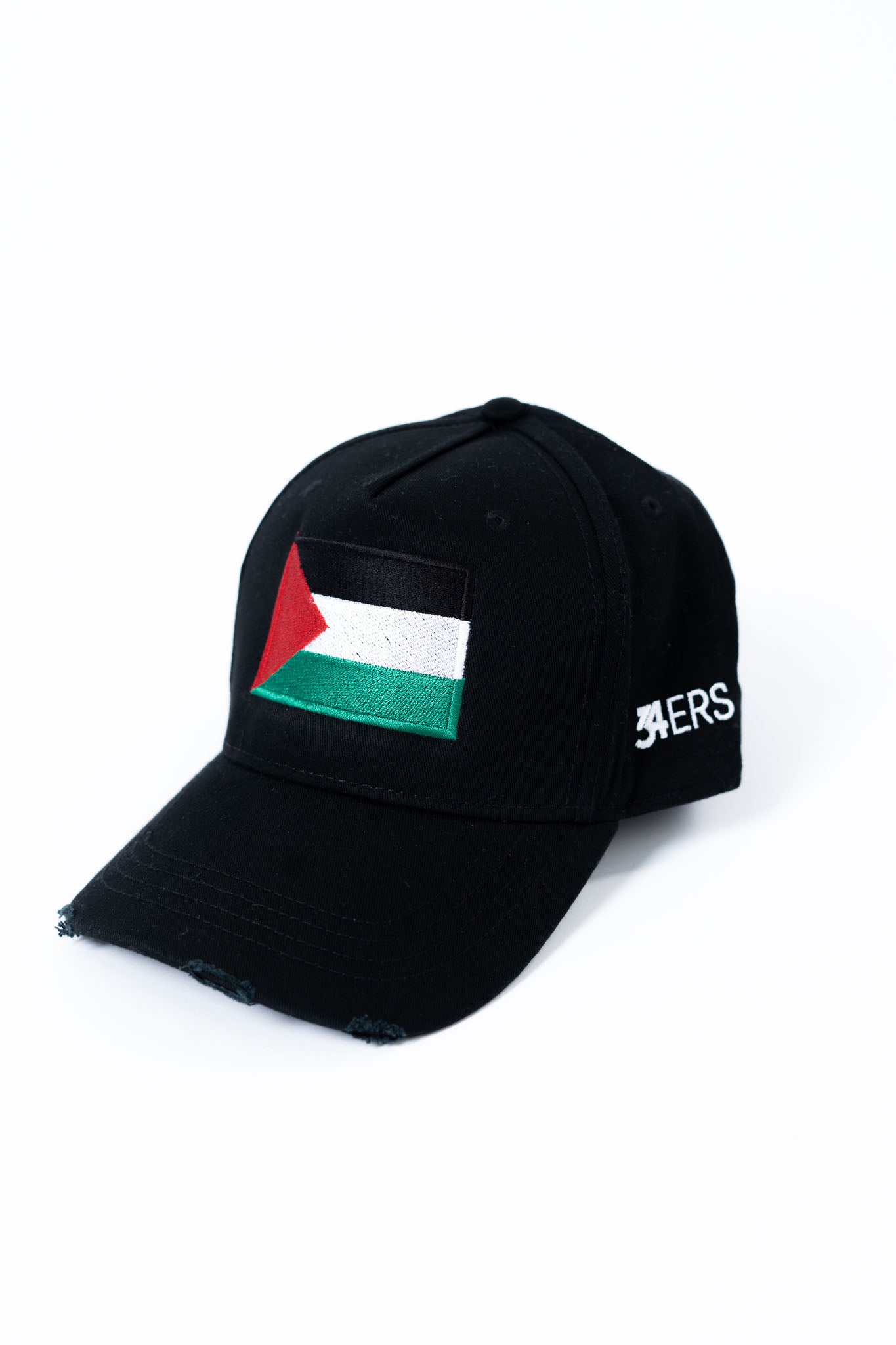 Nous sommes aux côtés de la Palestine – Casquette en tissu noir