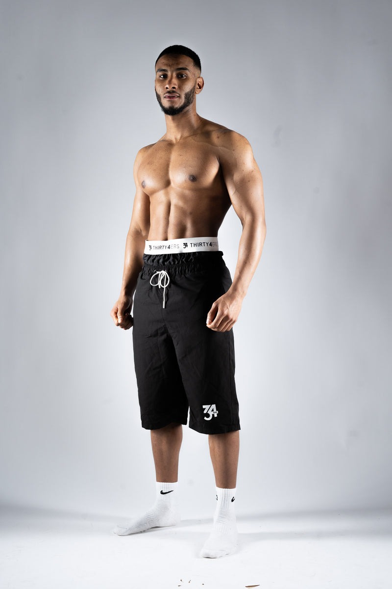 34ERS® AWRA Swim Shorts – Modest Knee-Length Swimwear for Men
