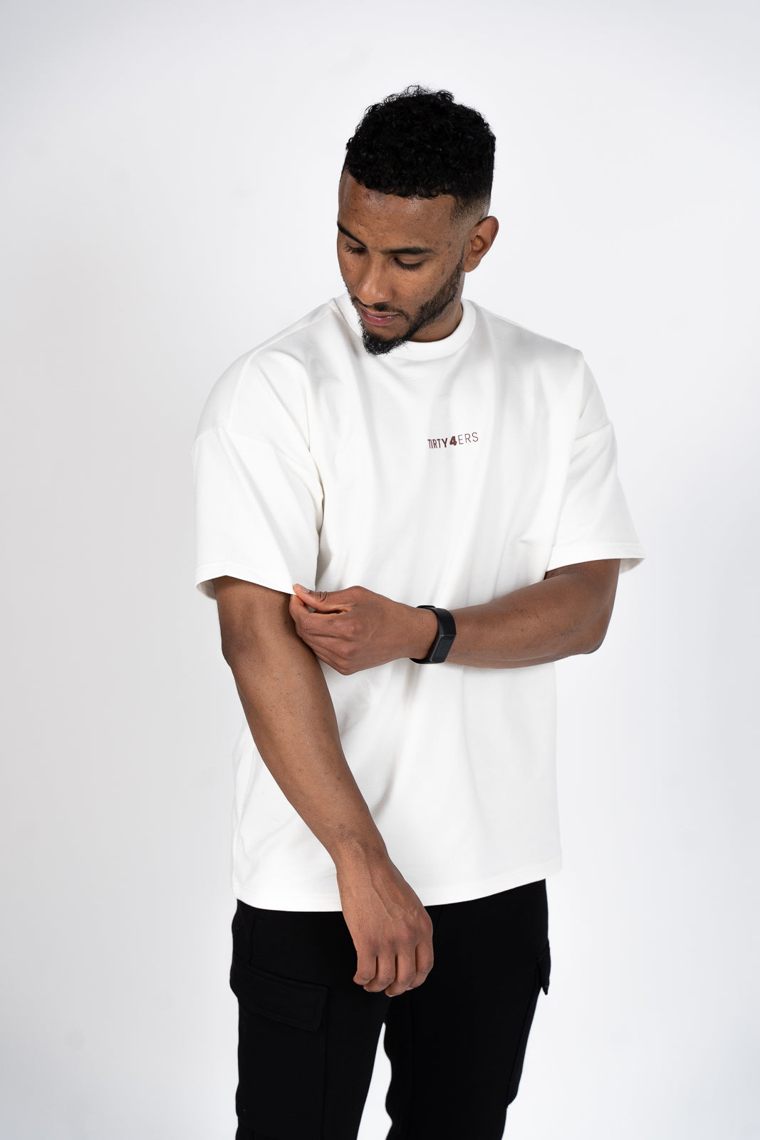 T-shirts surdimensionnés 34ERS® World - BLANC CASSÉ