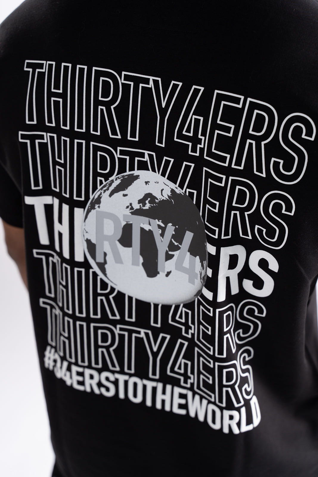 34ERS® Oversized World Tees - BLACK