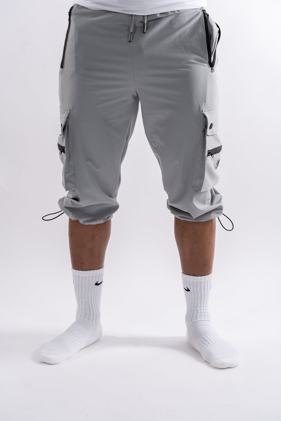 34ERS® Elites - Pantalon cargo trois quarts gris clair