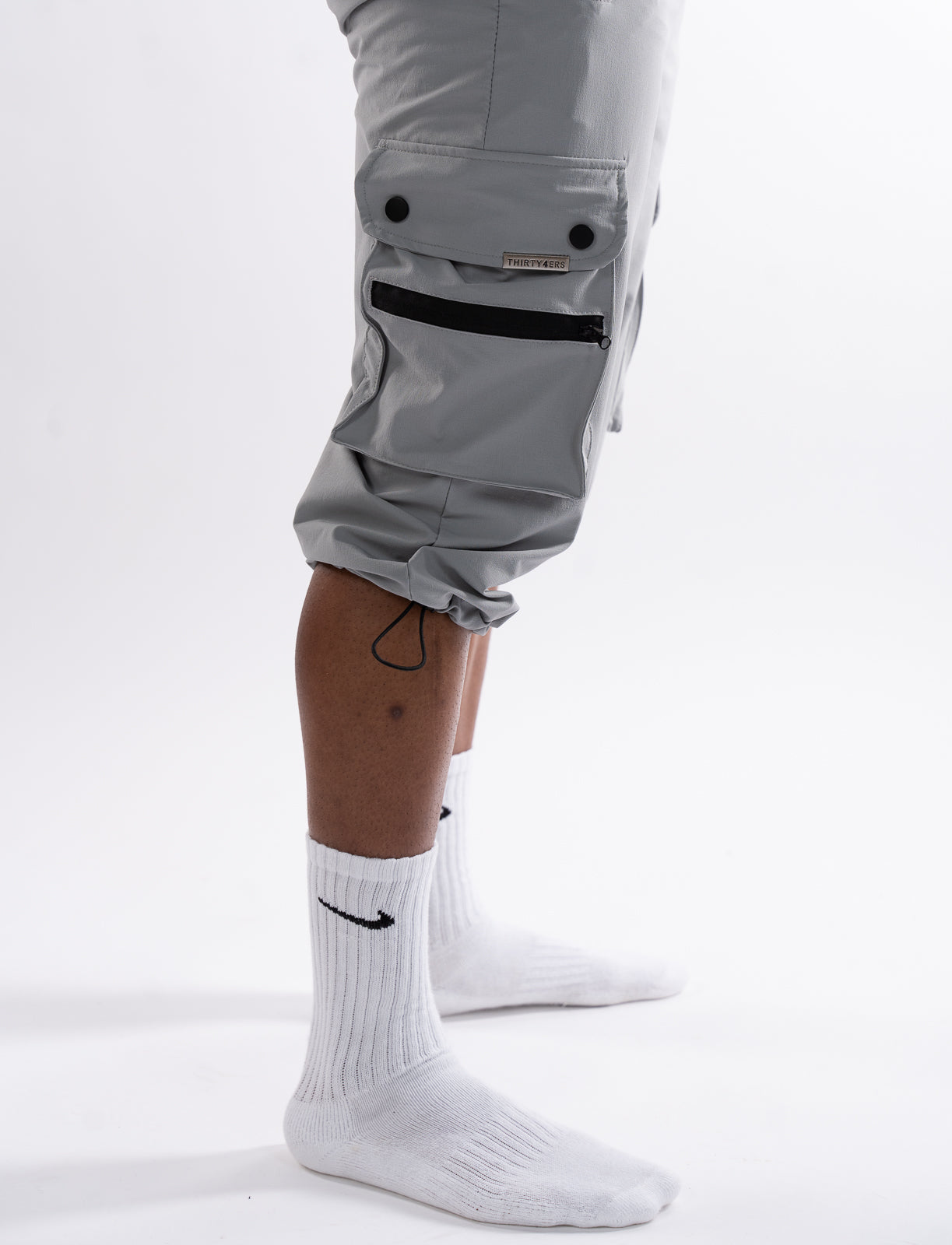 34ERS® Elites - Pantalon cargo trois quarts gris clair