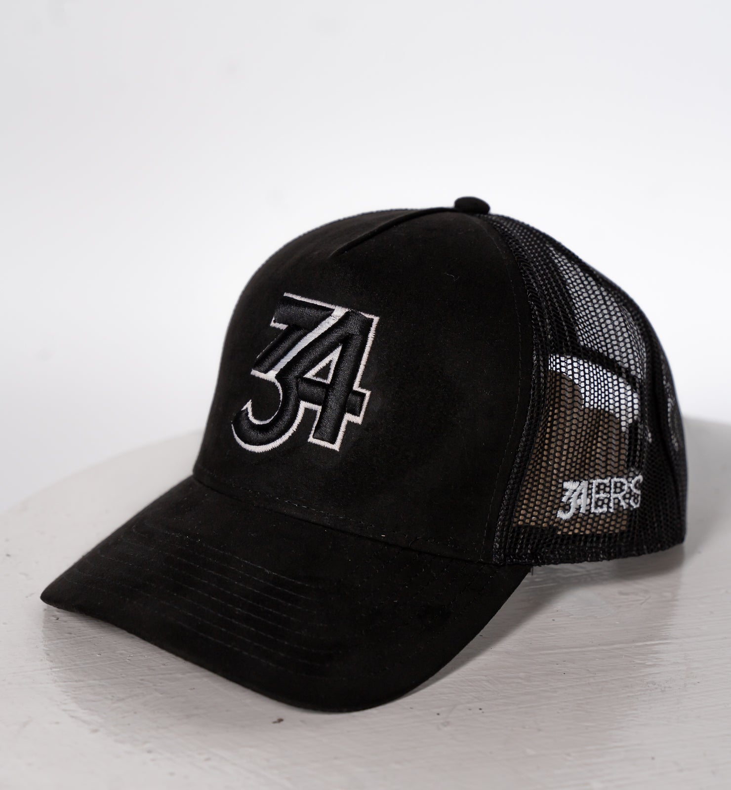 34ERS® Team Truckers Black Suede/Mesh