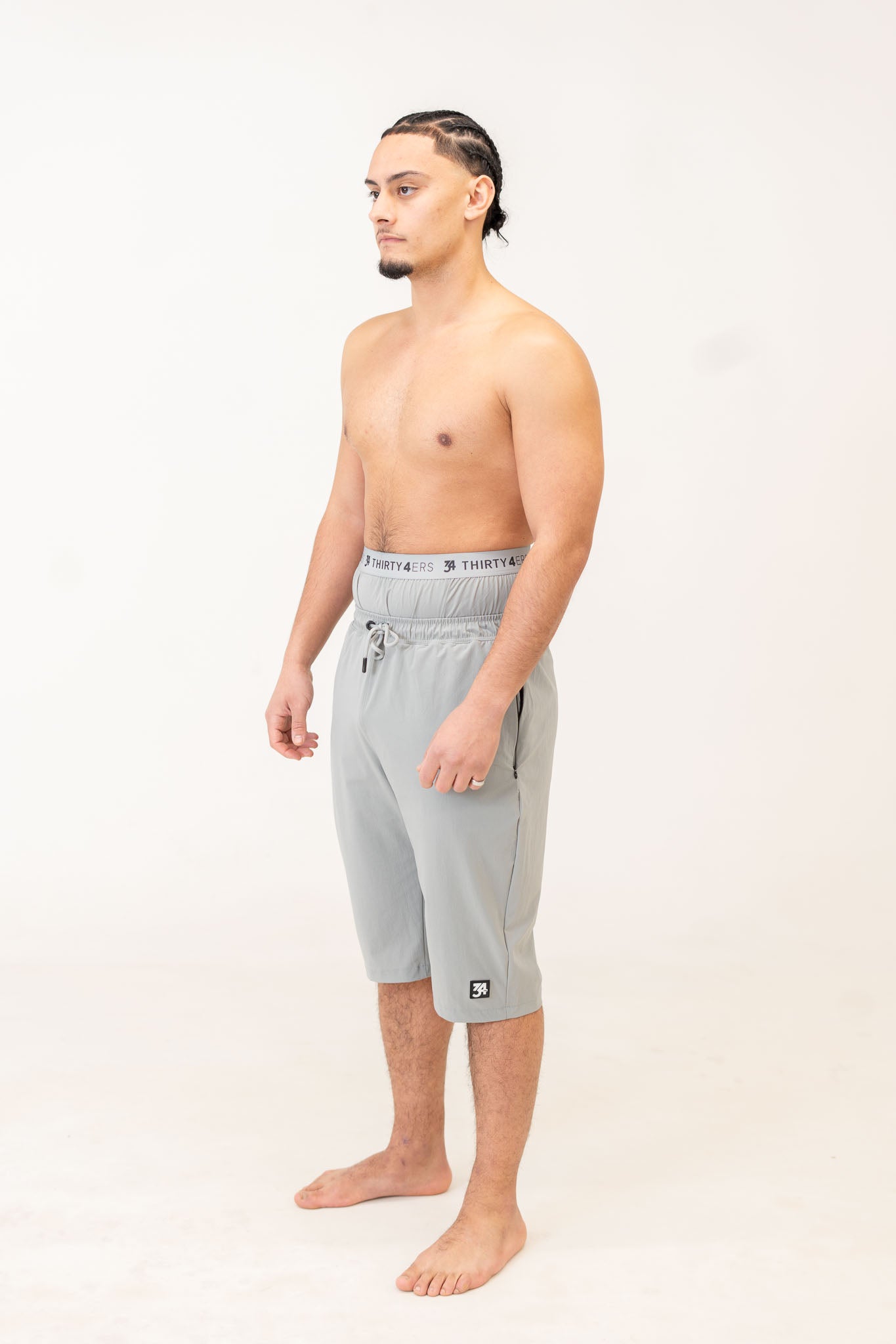 SHORT DE BAIN AWRA - ÉDITION GRIS CLAIR