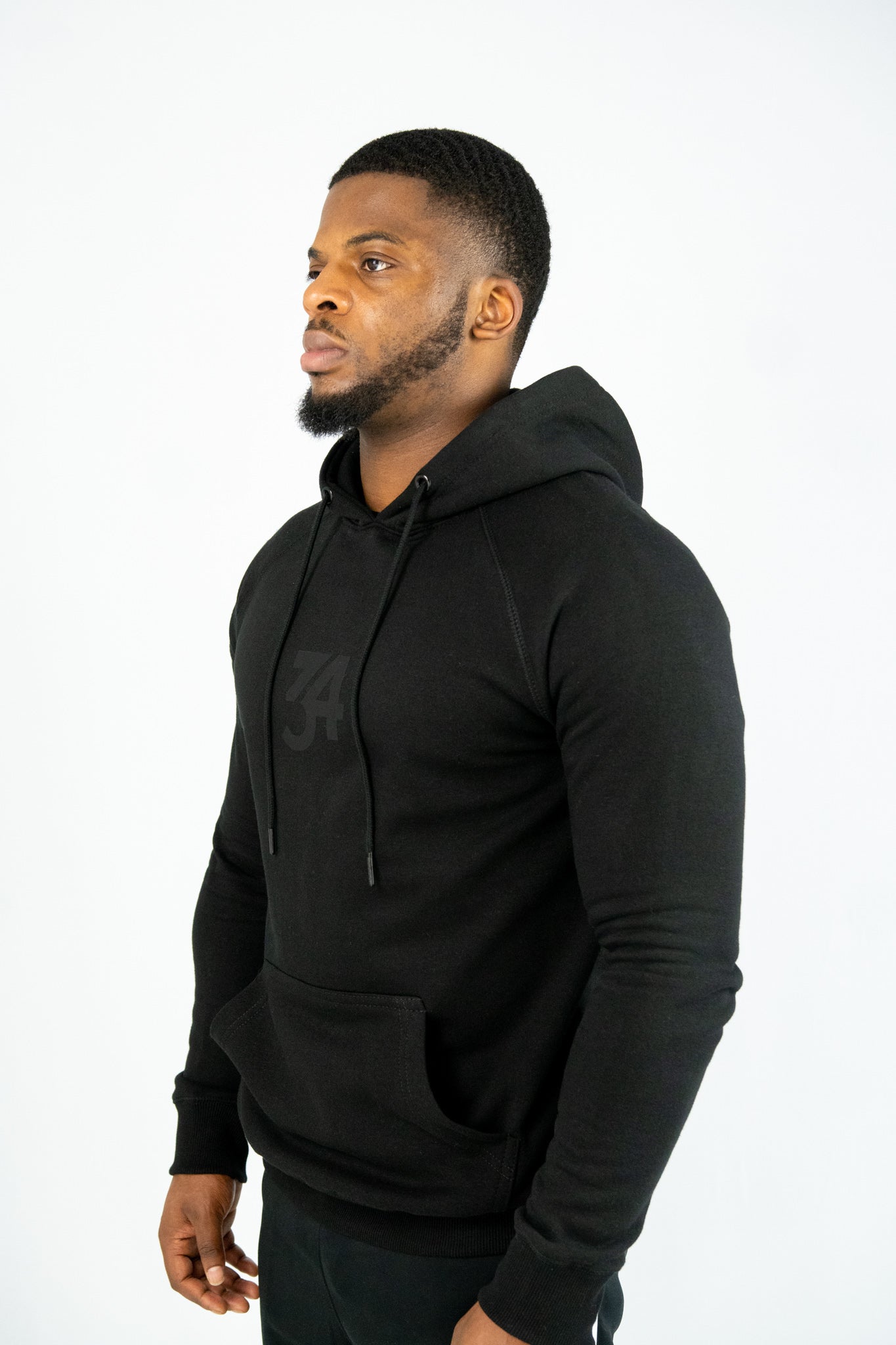 34ERS® Original BLK Muscle Fit Hoodie